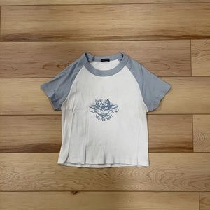 Brandy Melville Heaven Sent Blue Tshirt - image 1